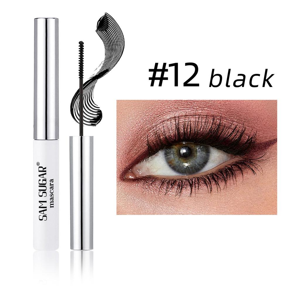 Тушь для ресниц с шелковыми волокнами, цветная, ультратонкая кисточка, удлиняет ресницы, водостойкая, стойкая, быстросохнущая, зеленая, розовая, подкручивающая тушь, макияж