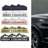 HIGH COUNTRY 3D Zinc Alloy Car Emblem Badge Sticker Suitable for Modified Snow Mountain Metal Car Logo Decal