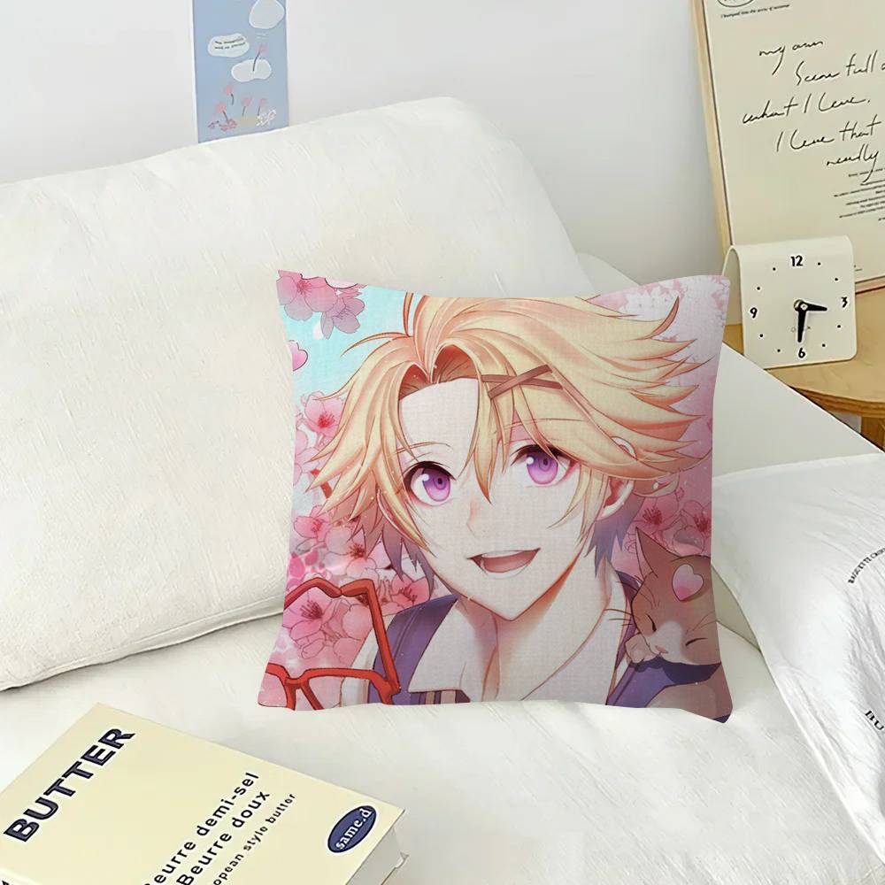Аниме Игра Mystic Messenger Дизайн с кленовыми листьями Наволочка Счастливый Осенний Урожай декор Праздничный Декорати Наволочка