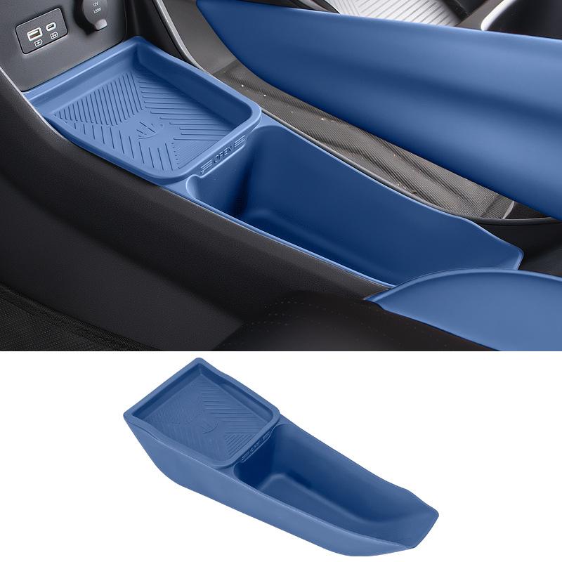 For BYD Seagull Central Control Storage Box Armrest Double Storage Storage Box Silicone Interior Supplies Car Accessories Tools
