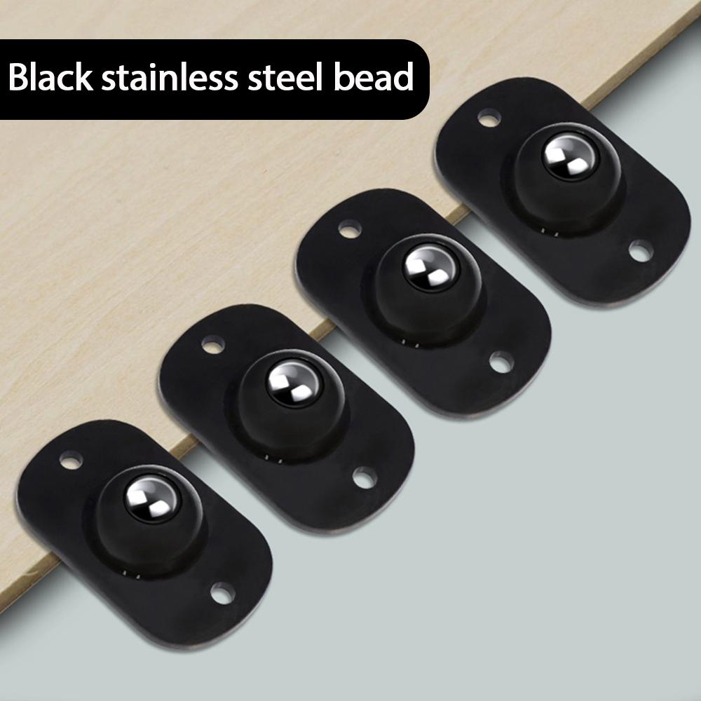 4pcs Self Adhesive Caster Swivel Wheels Stainless Steel Universal Wheel 360 Degree Rotation Pulley Sticky Swivel Moving Rollers