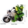 Frog Garden Decorations Resin for Outdoor Patio Ornaments Yard Decorations Art Figurines Frogs Ride Motorcycle
