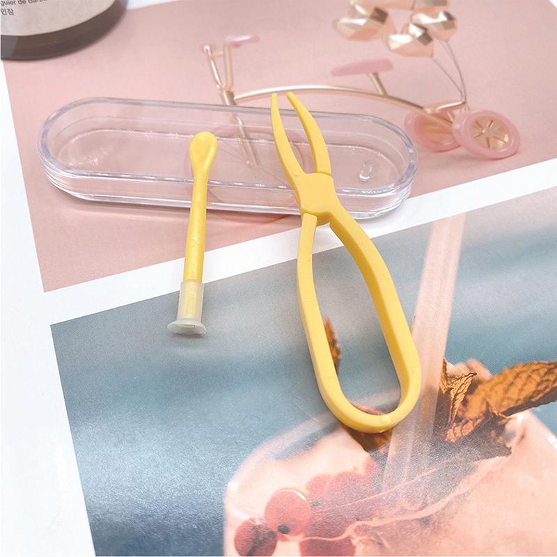 Мини-портативный зажим для контактных линз, пинцет, комбинированный ящик для хранения, пластиковые зажимы для снятия очков, аксессуары