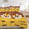 3pcs set Chip & Dale1pc of quilt cover+2pcs of pillowcase, no core, print bedding, All Seasons Bedroom Setting026