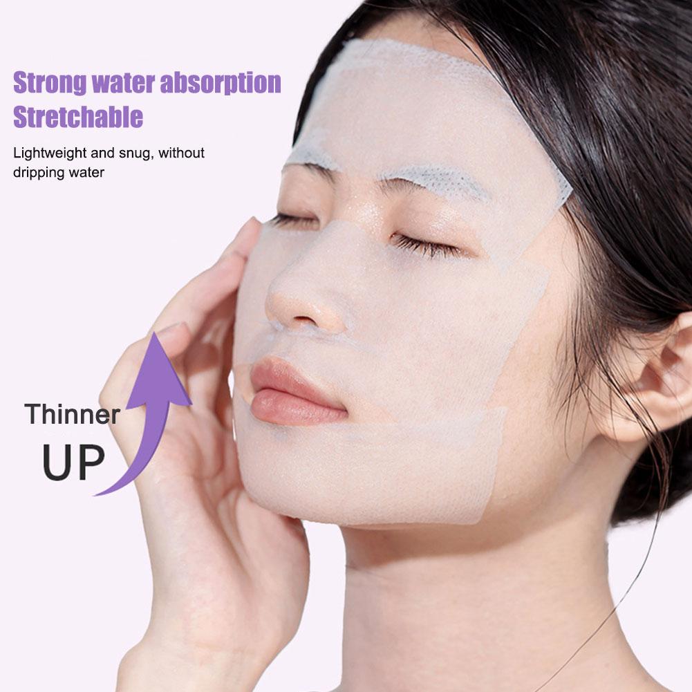 200 Pieces Stretchable Cotton Pad Elastic Disposable Makeup Cleaning Cotton Pad Makeup Moisturi U5W6