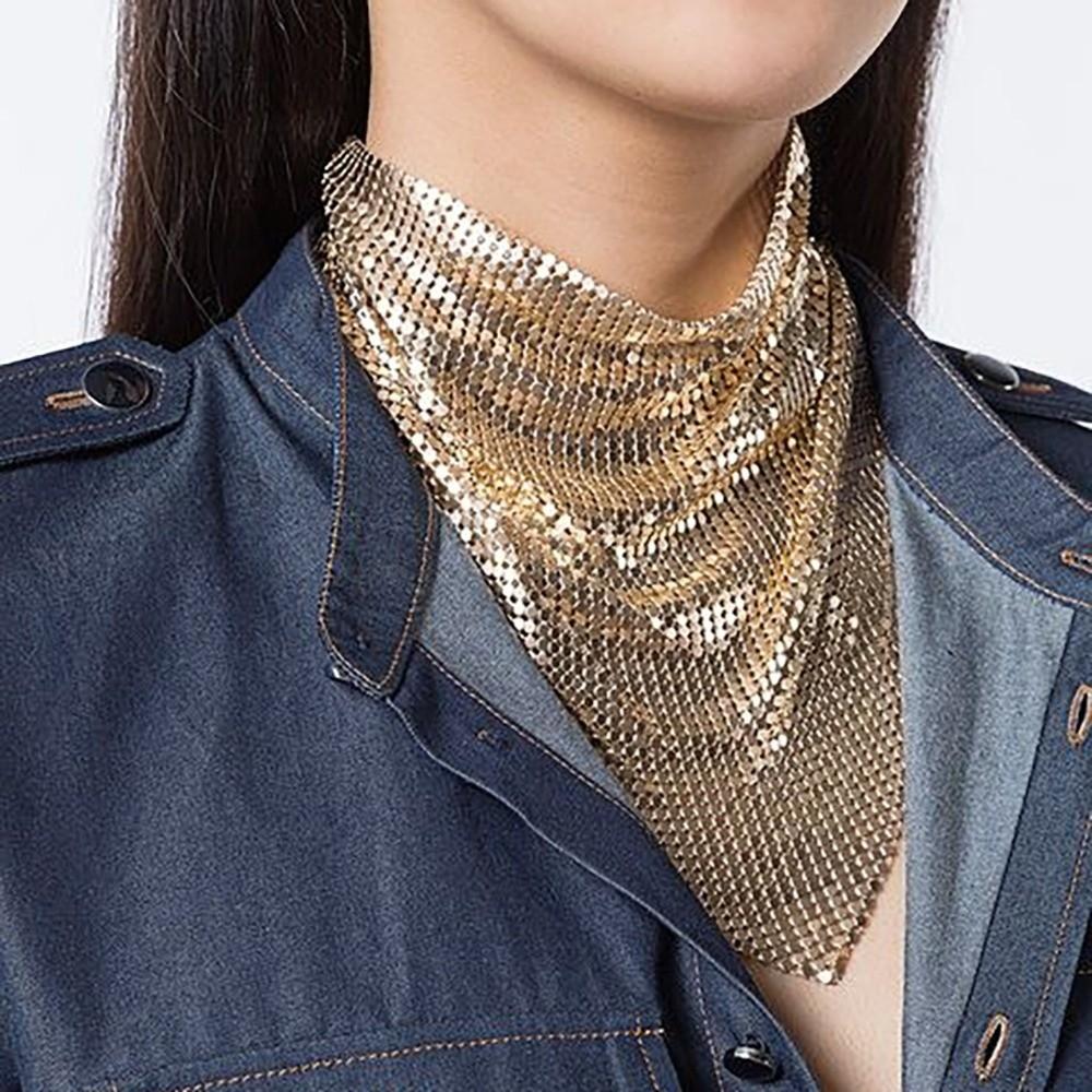 Headkerchief Sequined Triangle Scarves Headscarf Triangle Hijab Scarf Stage Performances