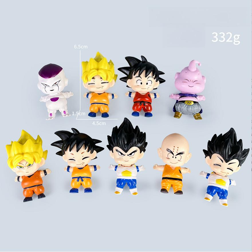 9 шт./комплект Аниме Фигурка Dragon Ball Будь Полным Гоку Вегета Буу Фриза Фигурки Действия ПВХ Статуя Коллекционная Модель Игрушки Подарки для Детей