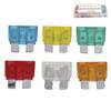 200pcs Car Blade Fuses Set 5A 10A 15A 20A 25A 30A Flat Fuse Assortment Kit Universal for Motorcycle RV Truck Boat