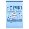 Миссис. Листы для сушильной машины Meyers Clean Day, Дождевая вода, 80 листов