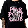 Унисекс футболка Хлопок Оверсайз Большой Размер Розовая Футболка Pony Club, Футболка Chappell Roan, Midwest Princess Tour S-4XL