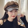 Cotton Painter Octagonal Cap Breathable Newsboy Hats Adjustable Beret Hat  for Women