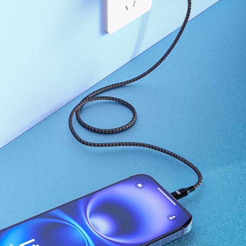 Fast Speed 100W USB C Charging Cable Type C To Type C 1M Nylon Braided Fast Charging Wire For Charging