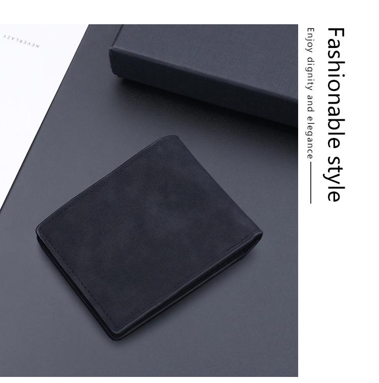 Мужской короткий кожаный кошелек - В наличии