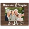 Fathers Day Pops Picture Frames - Grandpa Photo Frame, PopsGrandpa Gifts for Father's Day Birthday from Grandkids Grandchildren, Pops and Me Picture