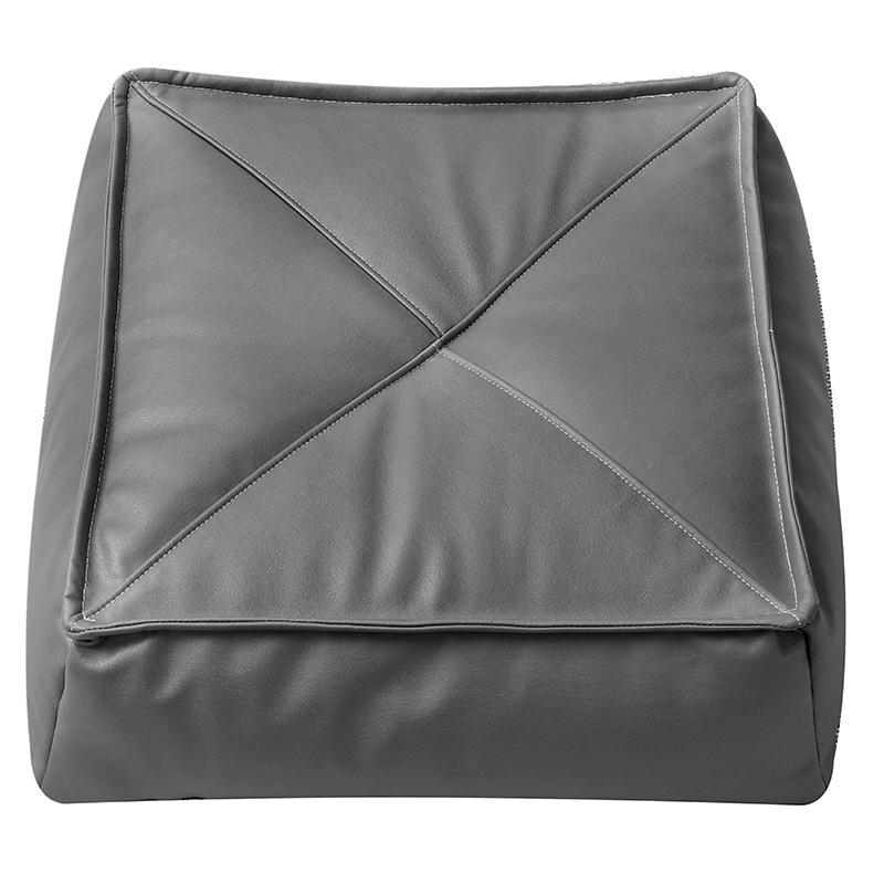 Japanese Style Futon Unstuffed Moroccan Cushion Cover Artificial Leather Pouf Ottoman Meditation Cushion Cover Bay Window Decor