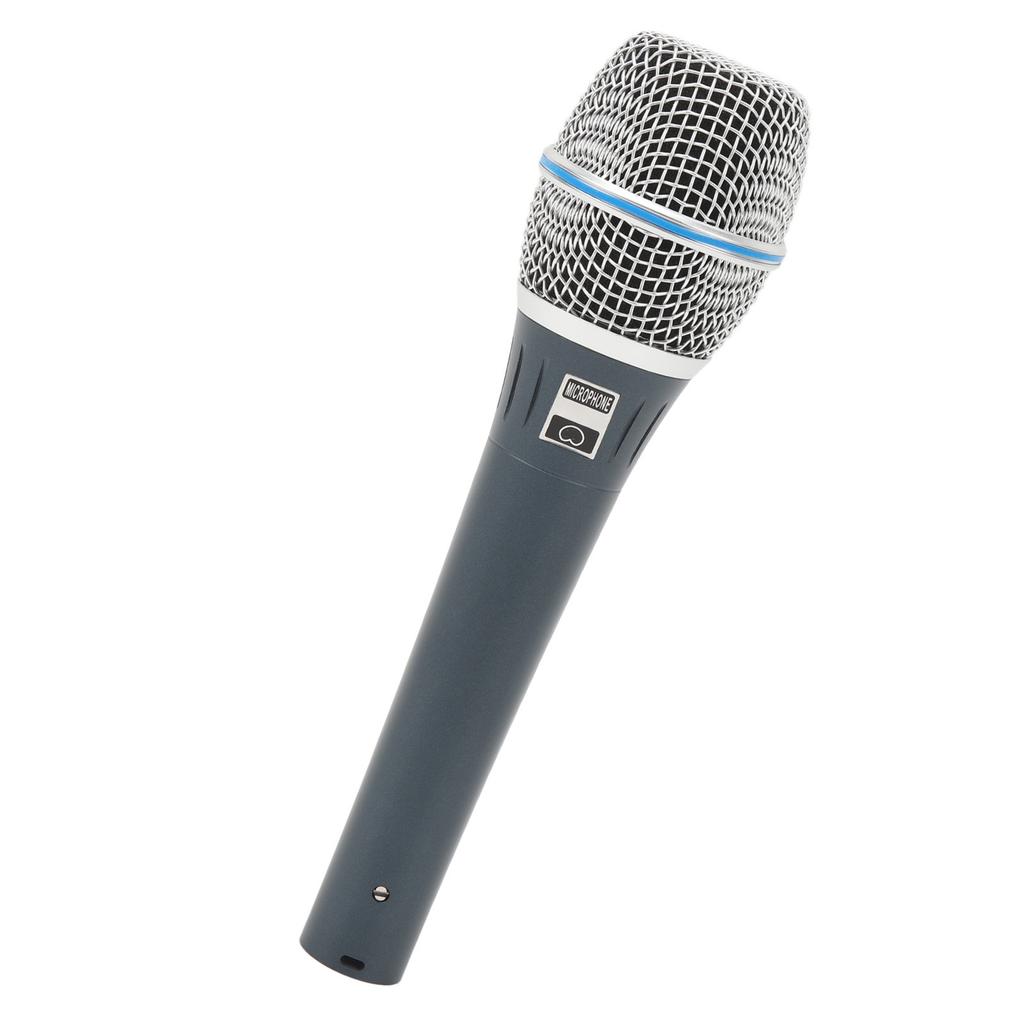 Wired Microphone Professional Moving Coil Anti Interference Cardioid Pickup Handheld Vocal Mic for Stage Performance