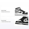 Детские кроссовки Air 1 Retro High OG PS Silver Toe Черный металлик-серебристый белый CU0449-001