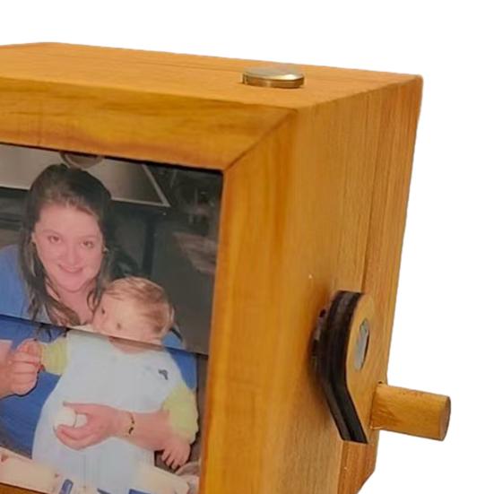 Персонализированная фото-книжка с перелистыванием, изготовленная на заказ, Рамка для фото-книжки с перелистыванием, Анимационная машина, Механическая ручная картинка-перевертыш