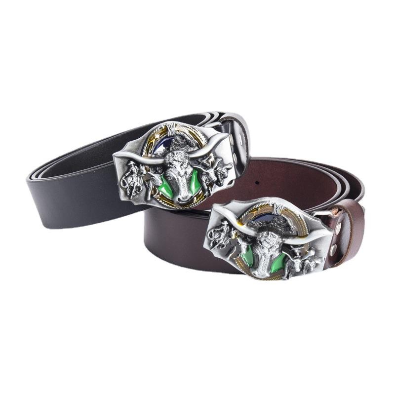 Ремень мужской литературный, однотонный, для среднего возраста, деловой, повседневный, с гладкой пряжкой, простой, персонализированный ремень