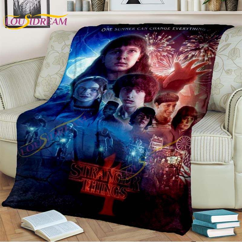 Одеяло «Очень странные дела», фланелевое одеяло с героями мультфильмов «Демодоги», одеяло ужасов для гостиной, дивана-кровати, детский подарок, домашний декор