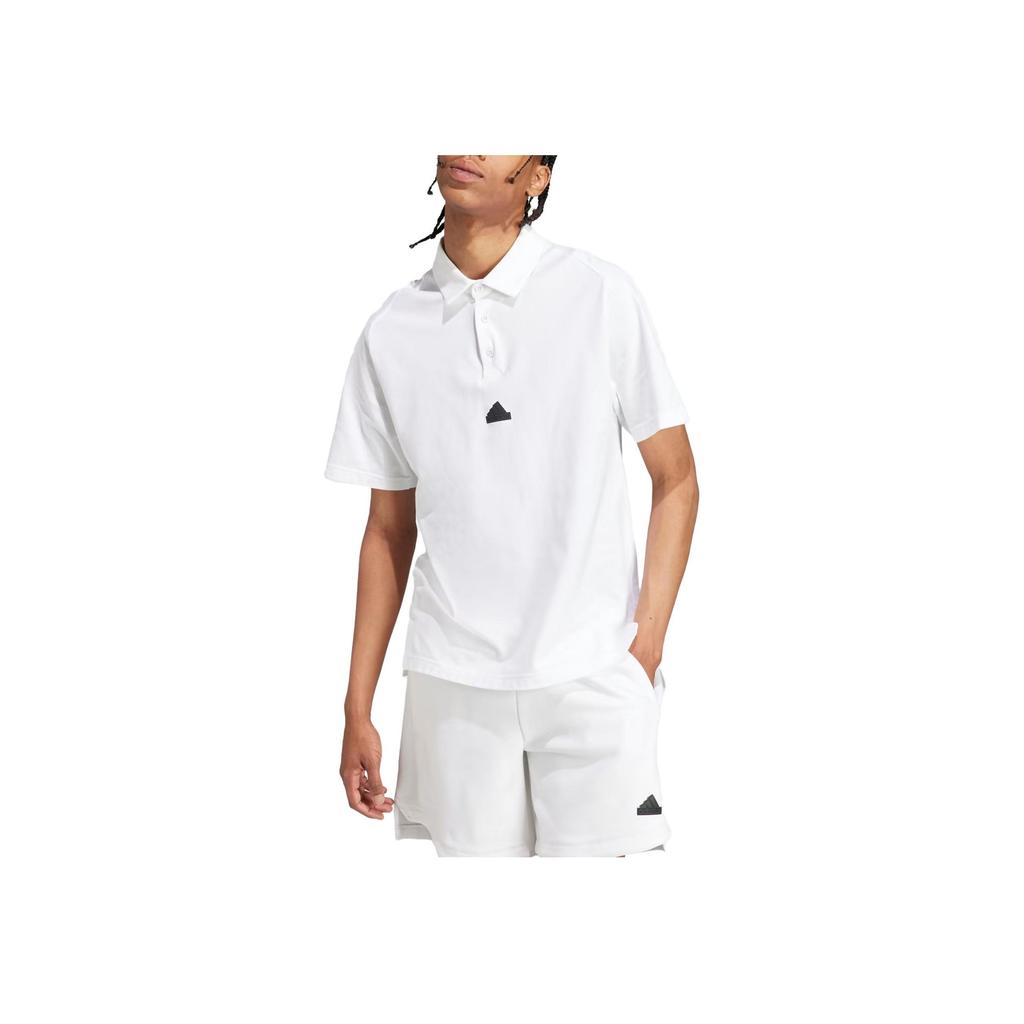adidas ЗНЕ. Футболка-поло с коротким рукавом и логотипом Series, мужские топы, белые IJ6136