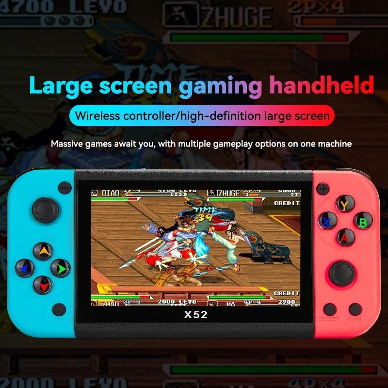 X52 портативная игровая консоль 8G 27000+ игр 5.1-дюймовый HD экран портативный аудио-видеоплеер ретро классические игры для ребенка подарок
