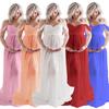 Pregnant Womens Off Shoulder Maxi Dress Maternity Photography Photo Shoot Gown