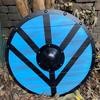 Handmade Medieval Viking Bjorn Lodbrok Shield, Battle Ready Round Shield, Shield Maiden Viking Shield Full Size 60.96 Cm