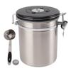 1.5L Coffee Canister Coffee Container with Scoop Date Tracker Stainless Steel Versatile Airtight