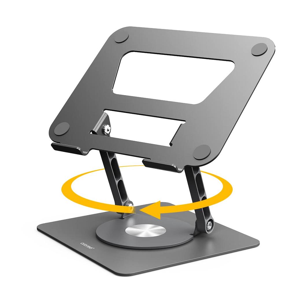Note PC Stand Rotation Height Angle Adjustment Foldable Laptop Stand Portable Aluminum PC Stand Slim Compact Waste Heat Design PC Computer Stand