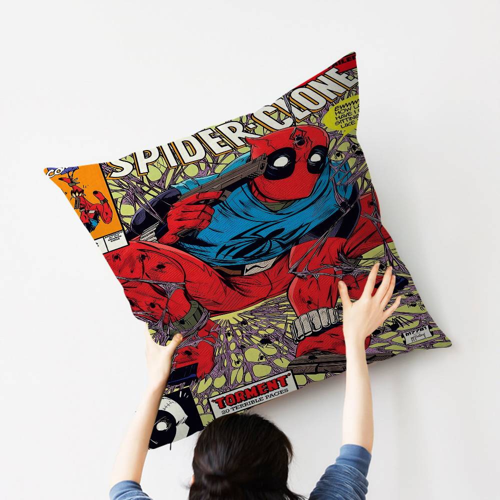 Подушка с принтом Человек-Паук S-Spider M-Man, пылезащитная наволочка, Декор спальни, детской вечеринки, Подушка, Подарок на день рождения для детей