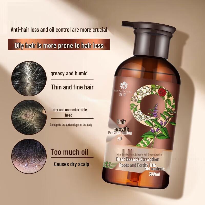 Fong Wah Nine Jars Plant Extract Anti-Hair Loss Hair Care Set