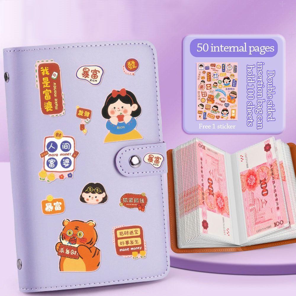 Экономьте деньги Мини-переплет Экономия Вызов PU Экономия Вызовы Любители книг