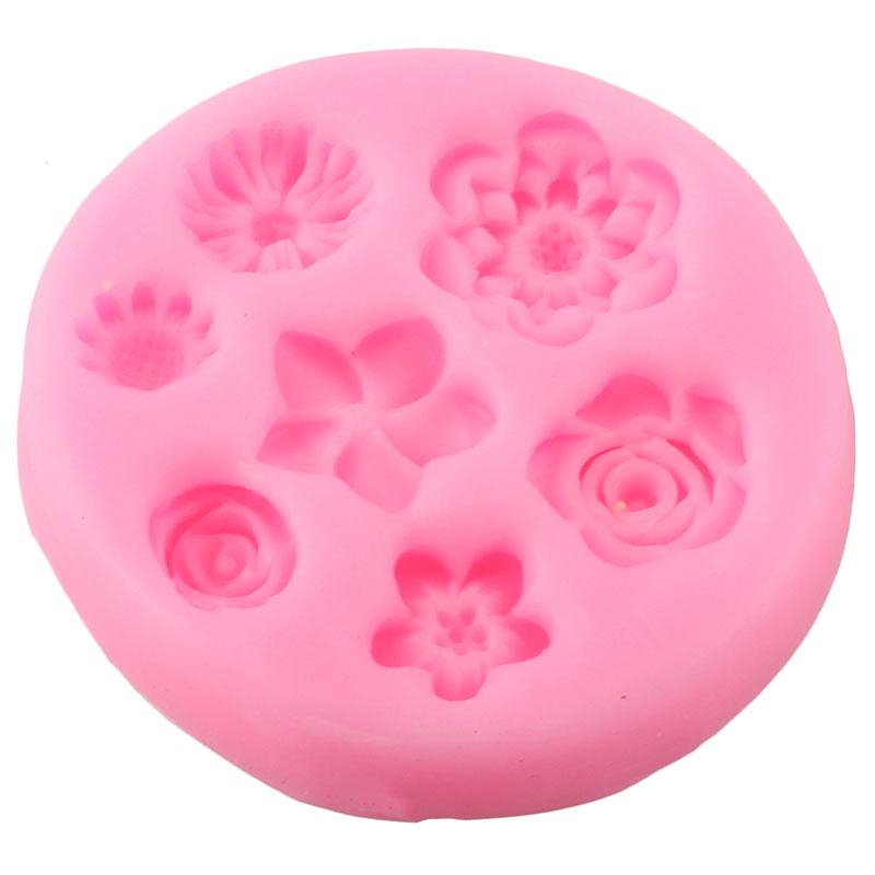 Дейзи дикая хризантема цветок силиконовая форма DIY формы для выпечки кексов помадка инструменты для украшения торта шоколадные конфеты смоляная форма