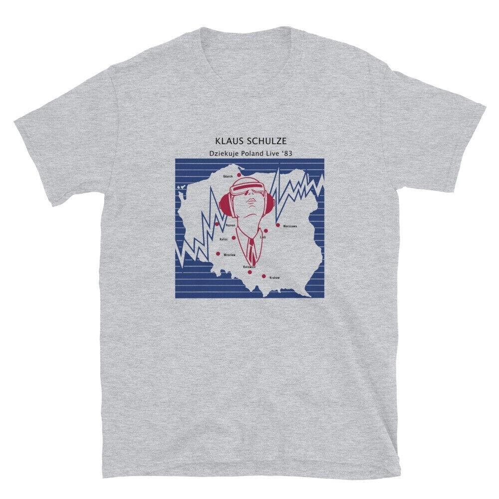 Vintage Klaus Schulze in Poland live 83 gray color shirt short sleeve unisex Unisex T-Shirt