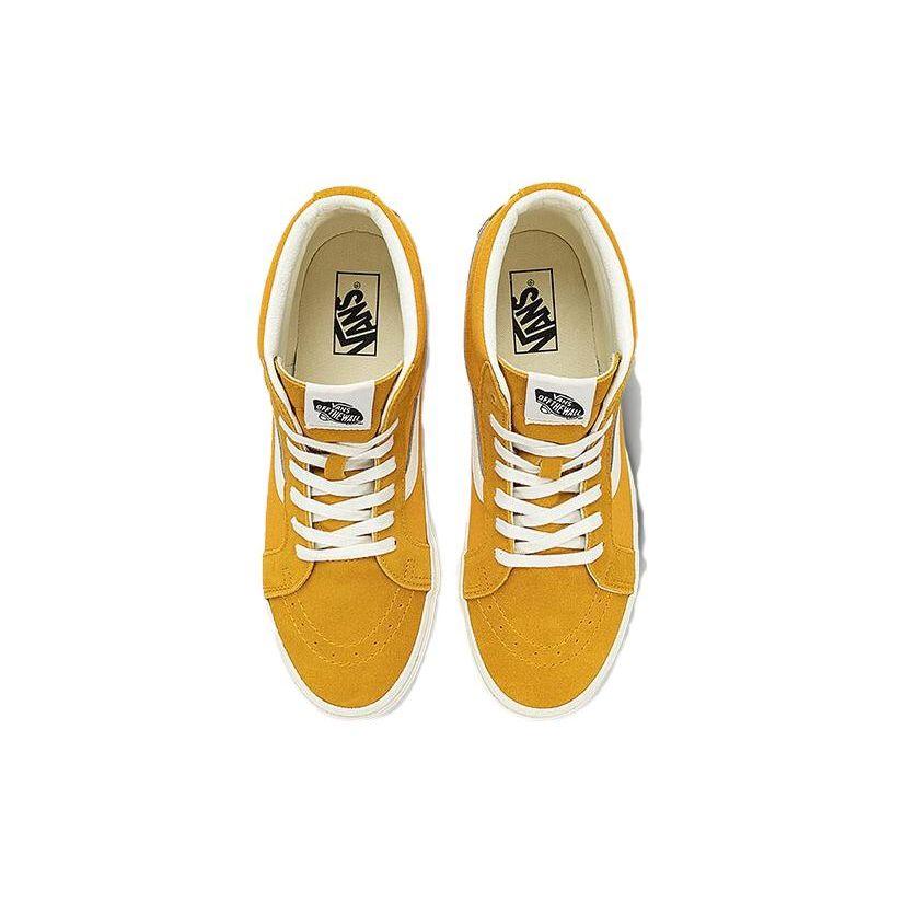 Vans Sk8 Удобная Модная Универсальная Обувь для Скейтборда Средней Высоты Унисекс Обувь для Скейтборда Желтая VN0A391FDVR