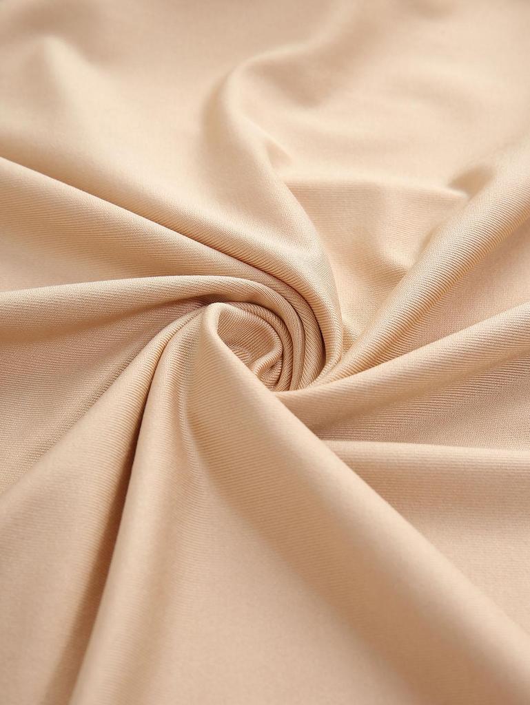 Rosegal Plus Size Цветочные кружевные вставки Золотая линия Сборка Многослойное платье А-силуэта