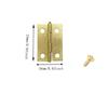 10-25pcs Mini Antique Brass Cabinet Hinges with Screws for Jewelry Gift Box Wooden Wine Chest Door Hardware