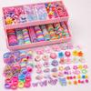 155/577Pcs Colorful Girls Hair Bands No Hurt Hair Hair Clips Kids Hair Accessories  Girls Children