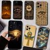 Египетский Глаз Гора Чехол Для Телефона Силиконовый Мягкий Для IPhone 17 16 15 14 13 12 11 X XR Plus Pro Max Plus