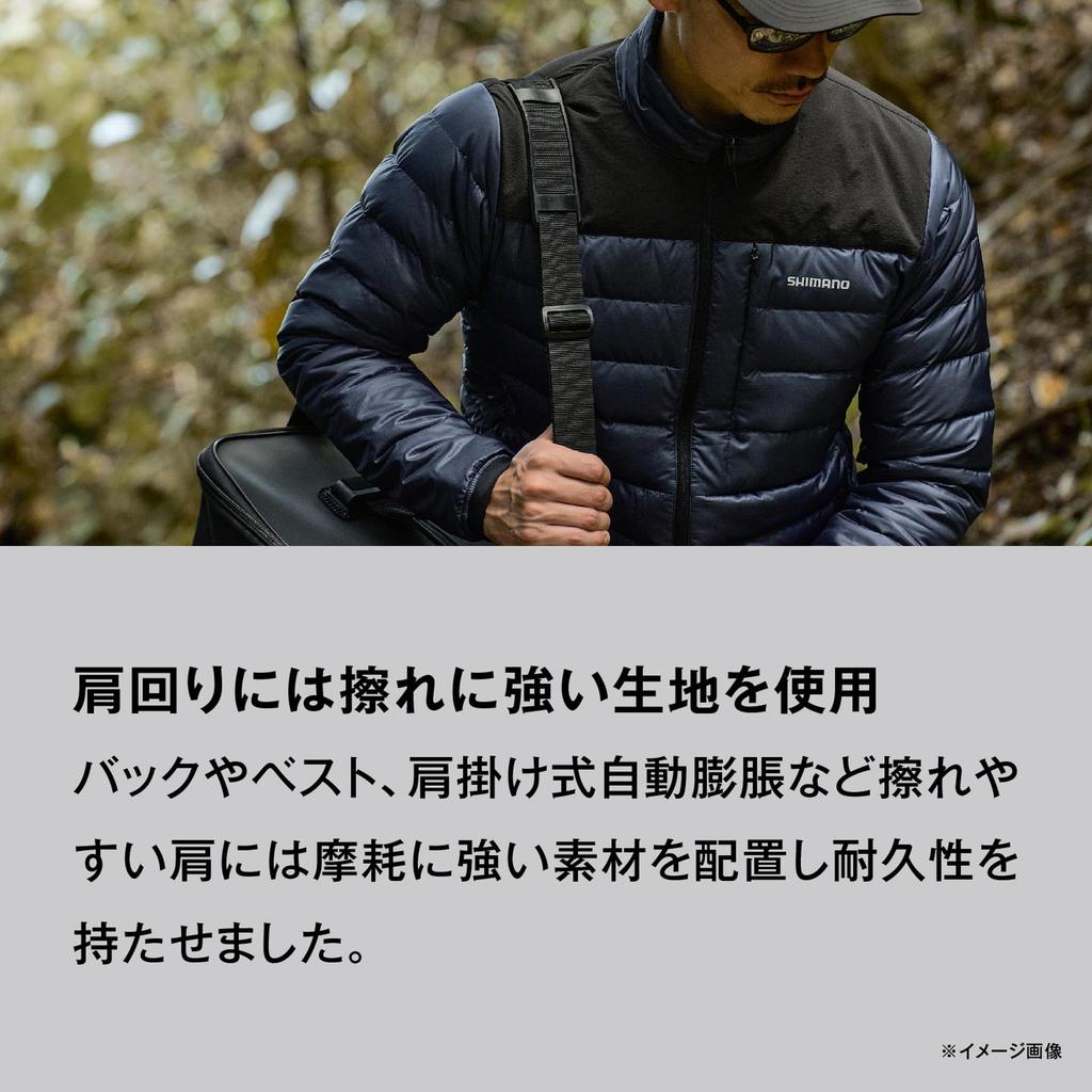 SHIMANO Tech Down Jacket Size L WJ-012X Navy,