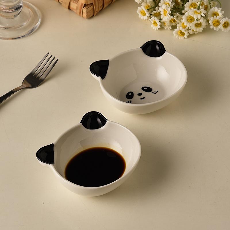 Симпатичная миска для варки яиц на пару в форме панды, емкость для макания объемом 160 мл, бытовые кухонные принадлежности
