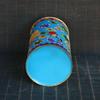 5" Old Chinese Copper Enamel Handmade Flower Exquisite Brush Pots Collect Gift
