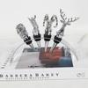Metal Wine Stopper Silver Animal Head Sealing Plug Simulated Deer Sculpture Champagne Bottle Stopper Home Accessories