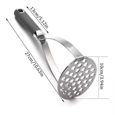 Кухонный инструмент из нержавеющей стали для измельчения и прессования картофеля, ручная картофелемялка, измельчитель фиолетового картофеля