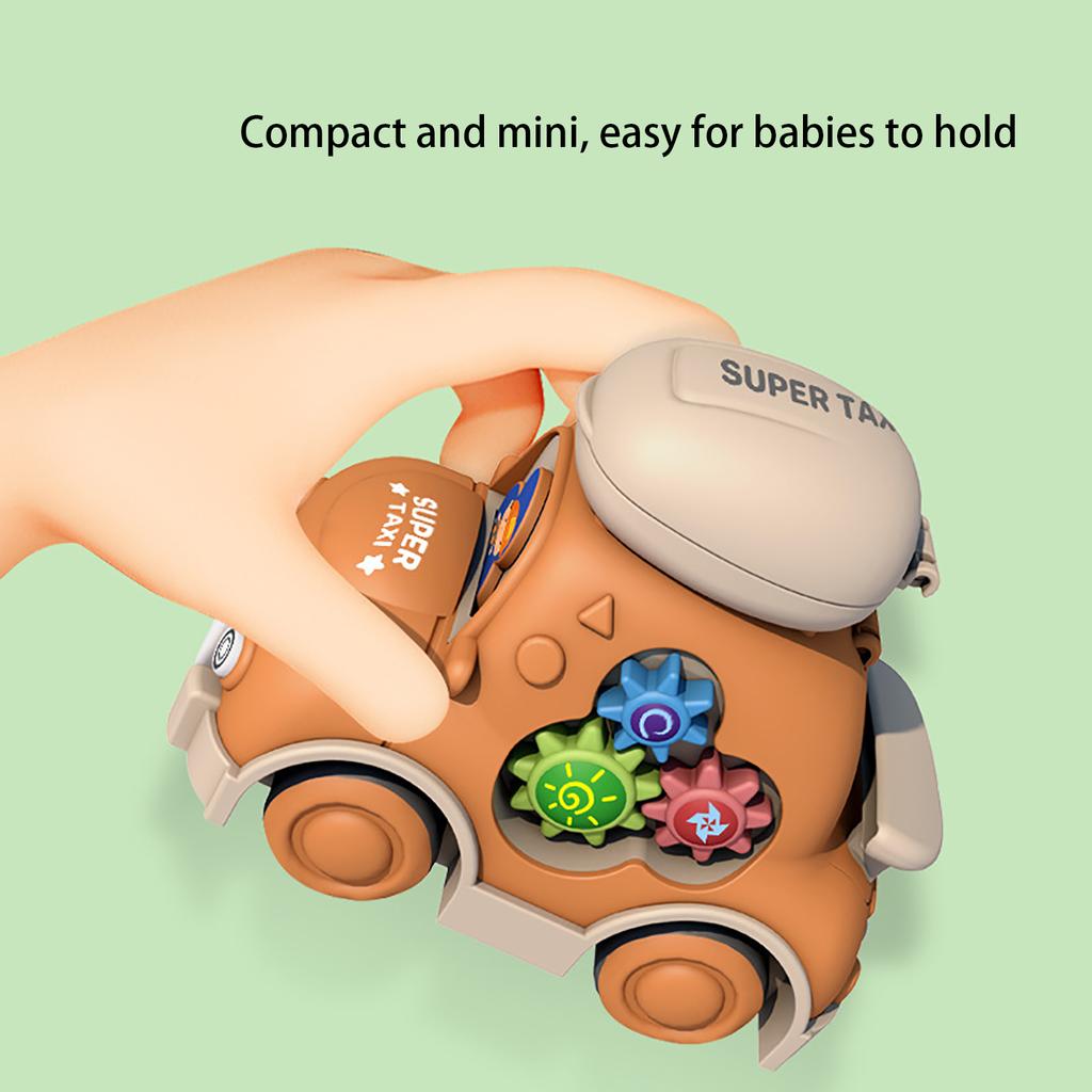 1Pc Baby Cartoon Toy Car Mini Vehicles Inertia Pull Back Cars Montessori Early Education Crawling Toys Car For Toddlers Boys