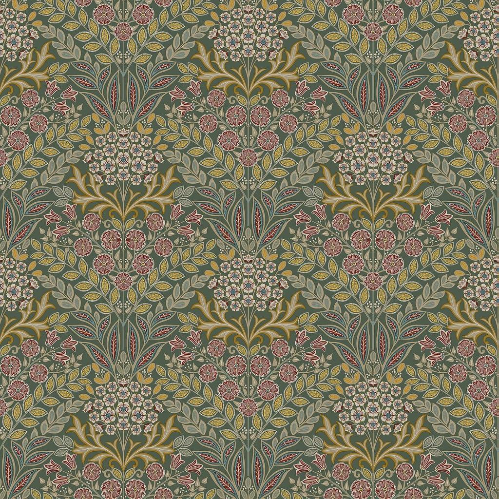 Grandeco Belvedere Floral Damask Wallpaper