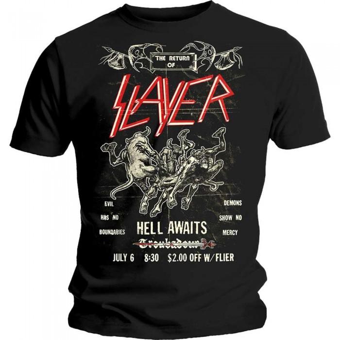 Slayer унисекс взрослая винтажная футболка с флаером
