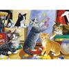 MISITU Jigsaw Puzzle 1000 Piece Puzzle Landscape Painting Cat Kitten Animal Art Present Birthday Christmas Stylish Interior Kitten Canvas X 70 (50 Cm)