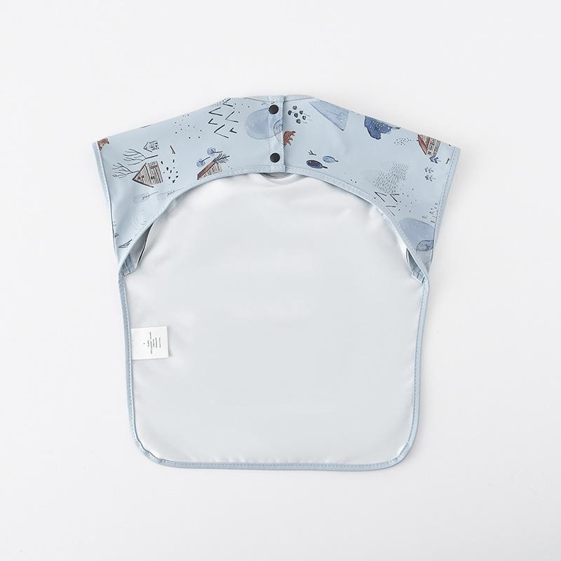 Korean-Style Reversible Sleeveless Baby Bib: Waterproof & Anti-Dirty for Feeding